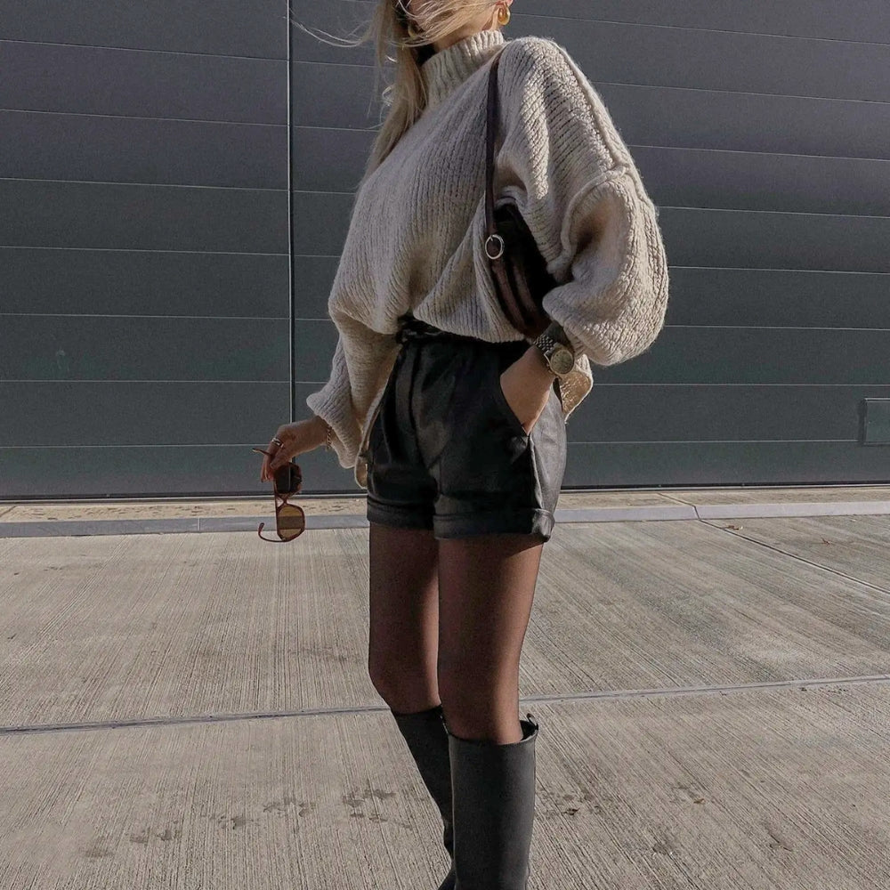 Lunefuld oversized sweater - Behagelig rundstrik til kvinder
