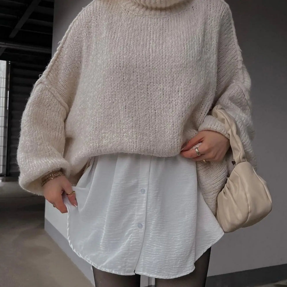 Lunefuld oversized sweater - Behagelig rundstrik til kvinder