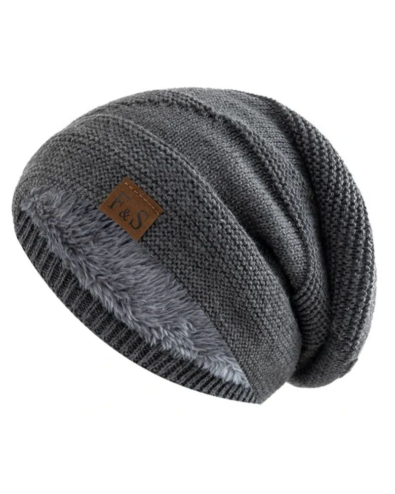 Fleece-futteret Beanie – blød vinterhat til damer
