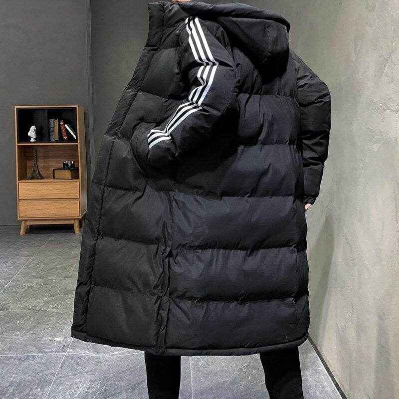 Ekstra Lang Dunjakke til Herre | Ultimativ Vintervarme