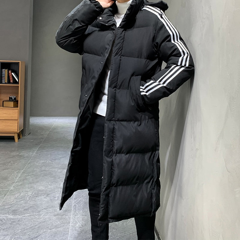 Ekstra Lang Dunjakke til Herre | Ultimativ Vintervarme