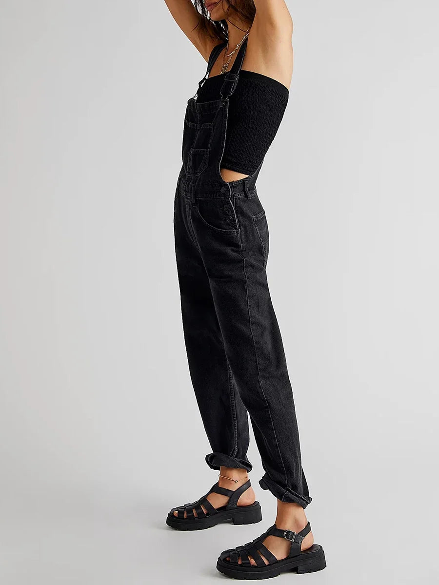 Hängselbyxor för Dam i Oversized Modell