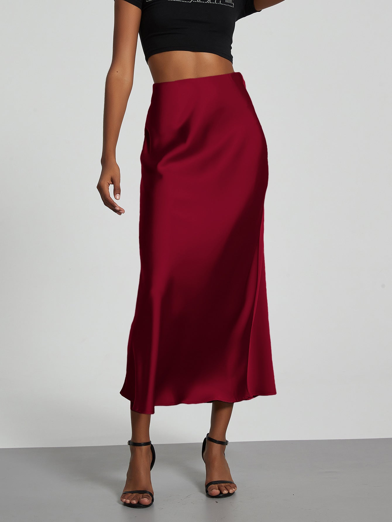 Elegant Satinkjol för Dam - Linnea