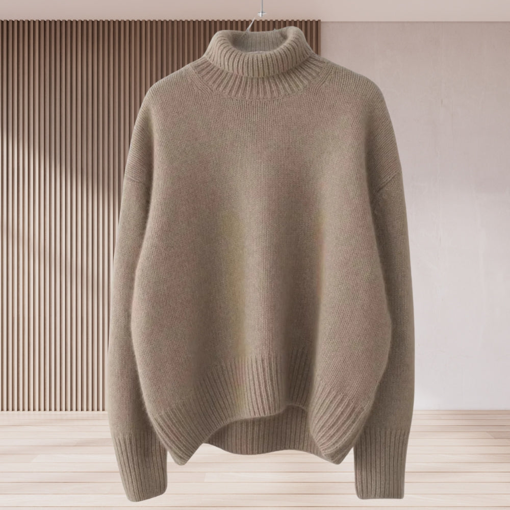 Behagelig rullekrave sweater til kvinder - Alsidig sweater