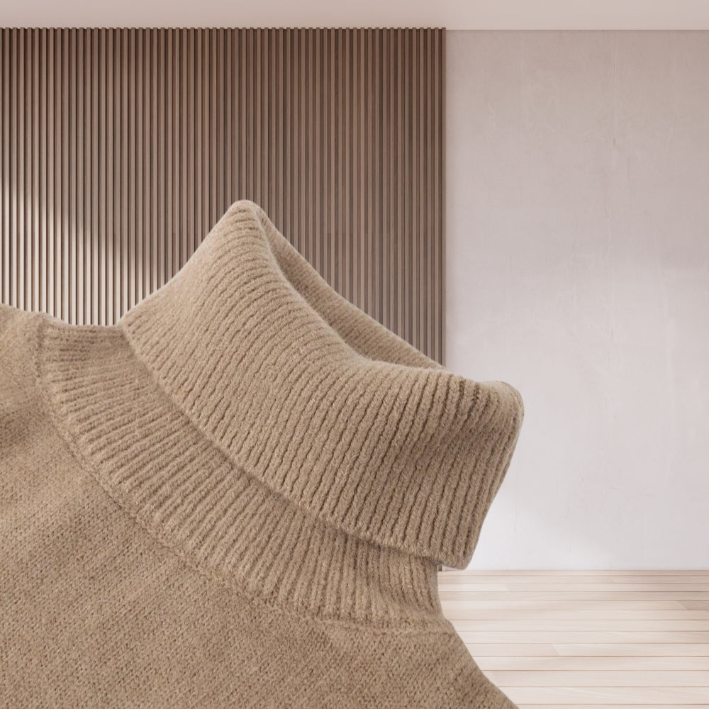 Behagelig rullekrave sweater til kvinder - Alsidig sweater