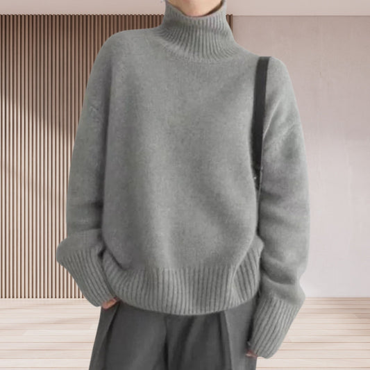 Behagelig rullekrave sweater til kvinder - Alsidig sweater