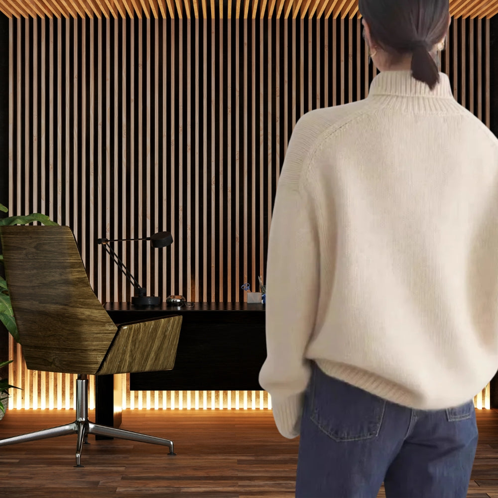 Behagelig rullekrave sweater til kvinder - Alsidig sweater