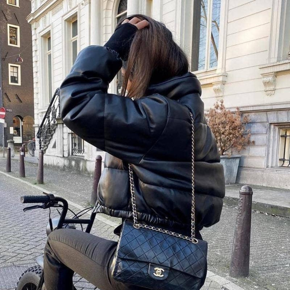 Kviltad pufferjacka – bekväm vardagsstil för dam
