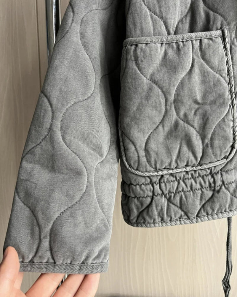 Quilted vinterjakke til kvinder – vintage stil og moderne funktion