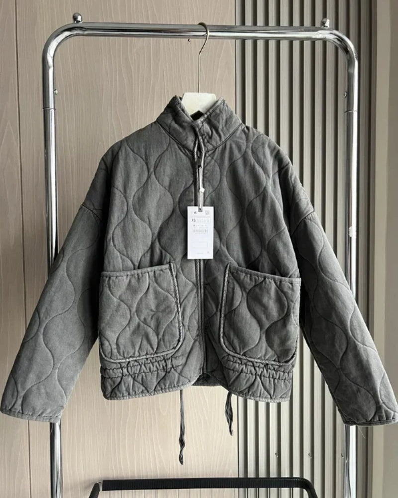 Quilted vinterjakke til kvinder – vintage stil og moderne funktion