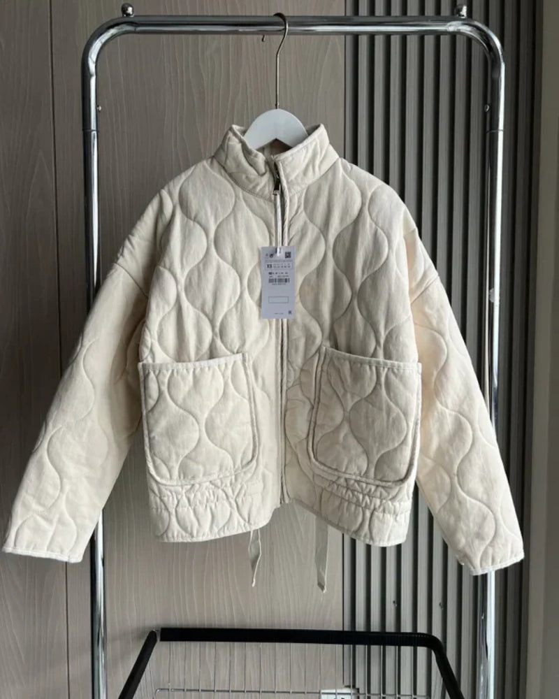 Quilted vinterjakke til kvinder – vintage stil og moderne funktion