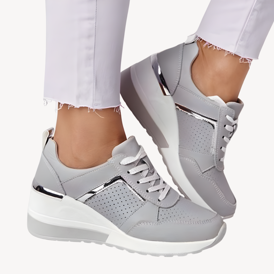 Sommar Sneakers med Kilklack för Damer