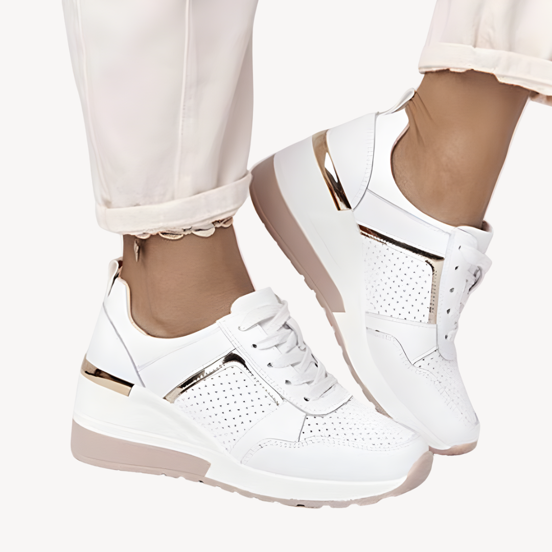 Sommar Sneakers med Kilklack för Damer