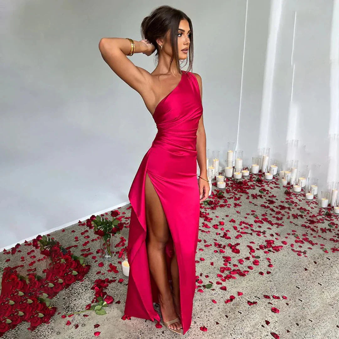 Elysia | Elegant One-Shoulder Klänning för Kvinnor
