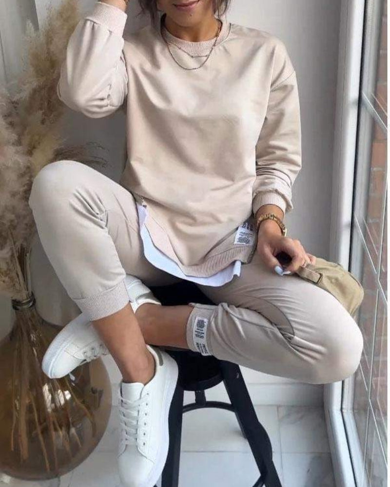 Buksedragt Dame – To-delt Lounge-sæt med behagelig pasform og moderne stil