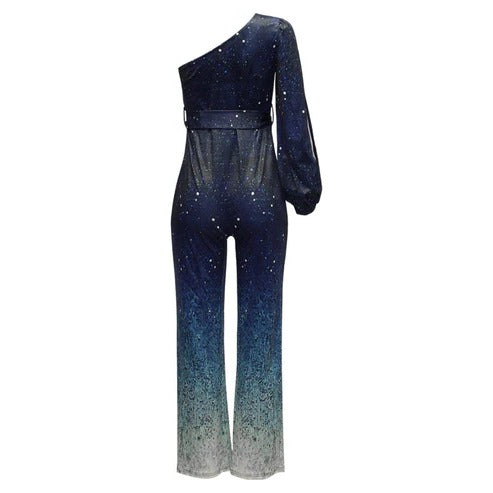 Enaxlad Jumpsuit för Dam i Celeste Färg