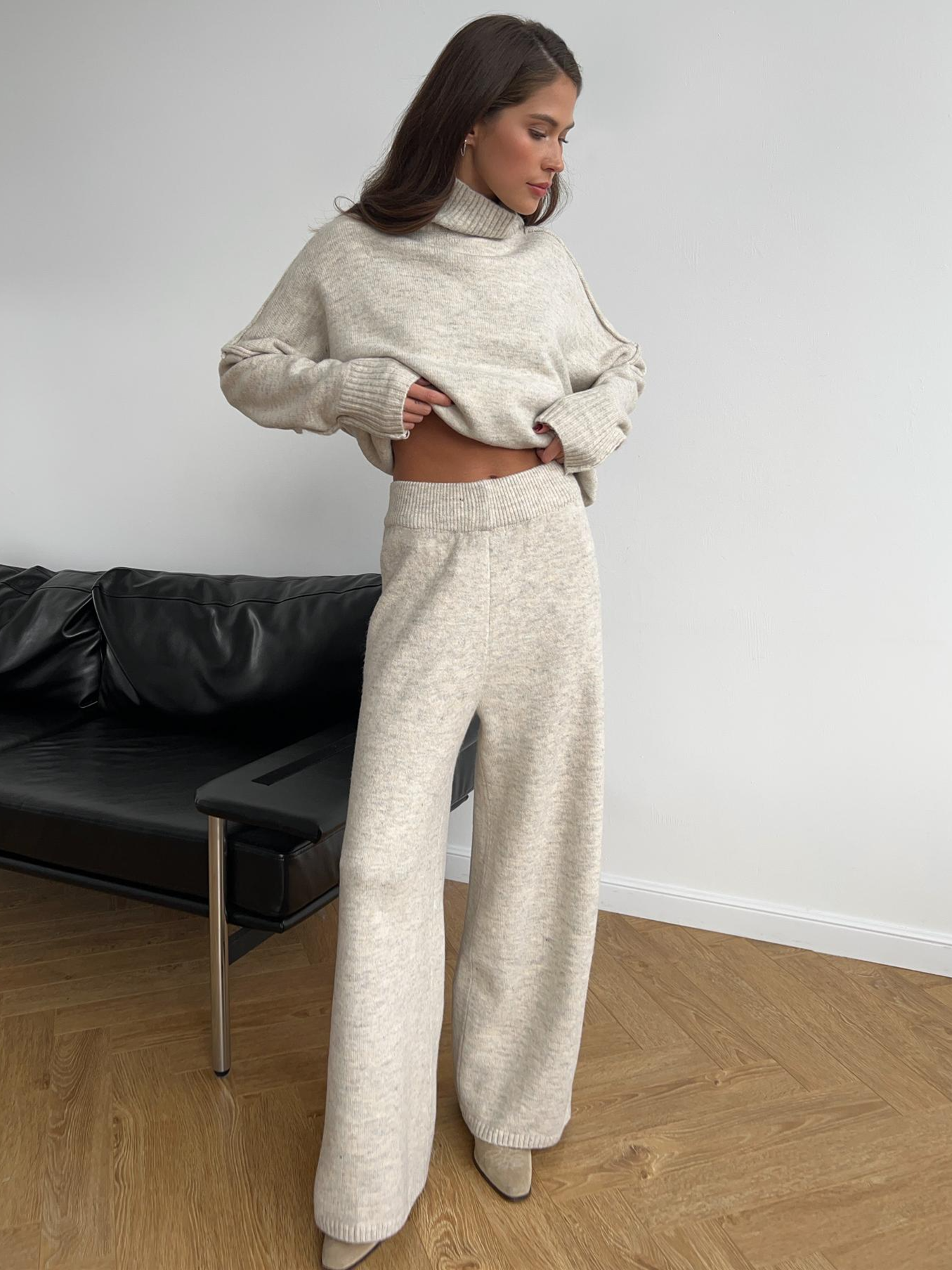 Sofia | Elegant stickat set i oversize för avkoppling
