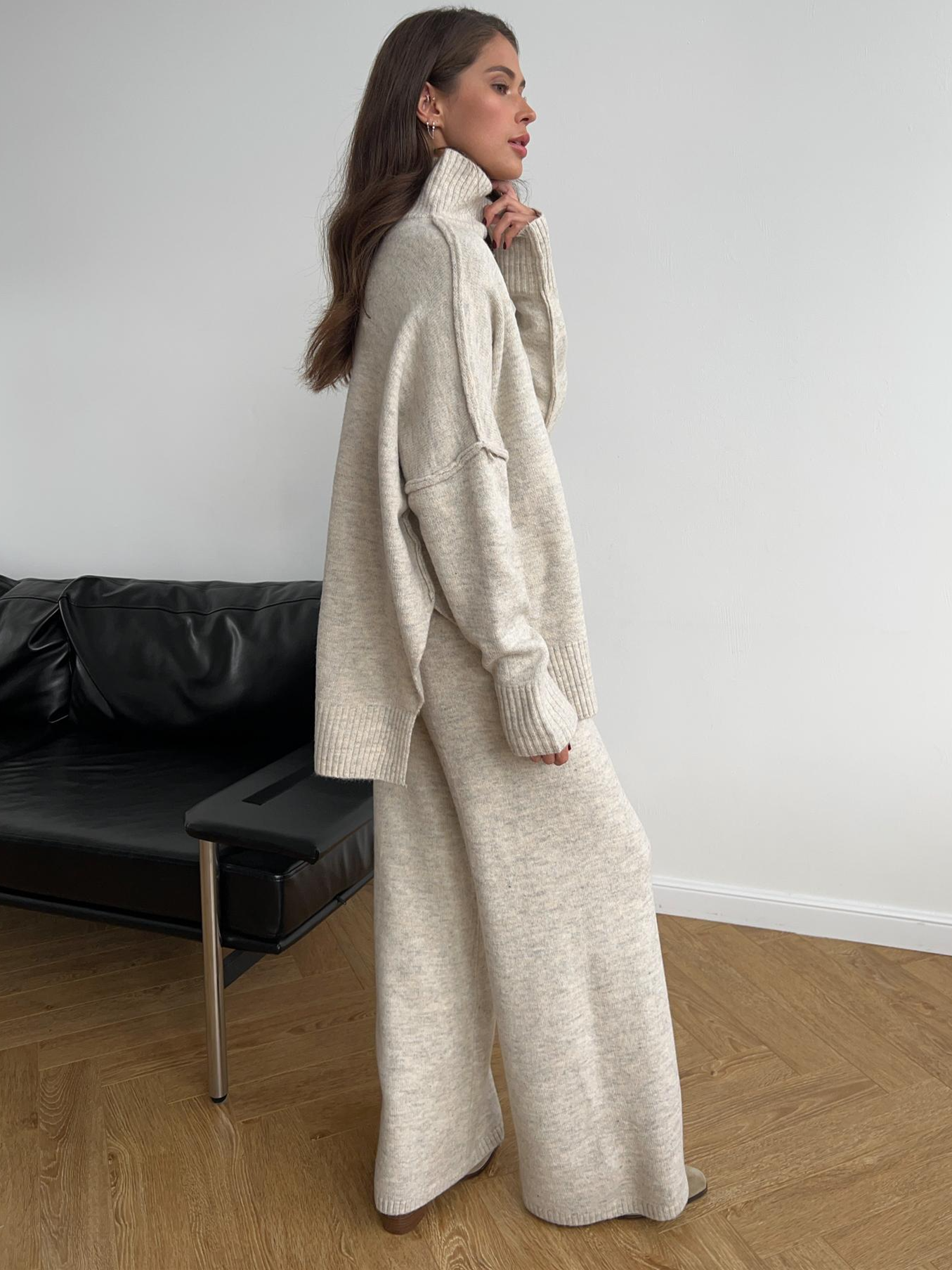 Sofia | Elegant stickat set i oversize för avkoppling