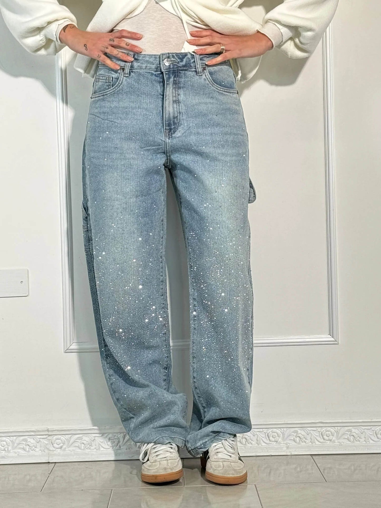 Moderne Denim Jeans med Høj Talje – Uforlignelig Stil og Komfort