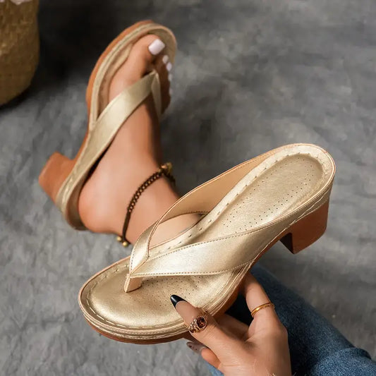 Soleil | Elegant Slip-On Sandaler för Sommaren