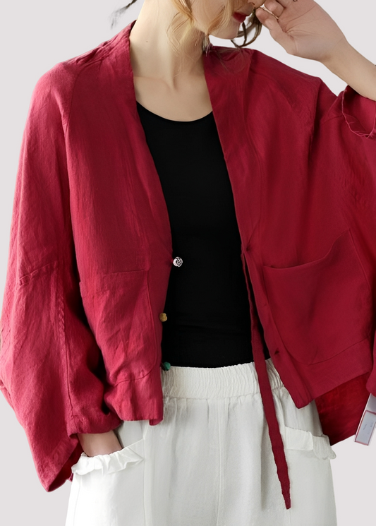 Sofistikerad oversize cardigan med fickor för kvinnor