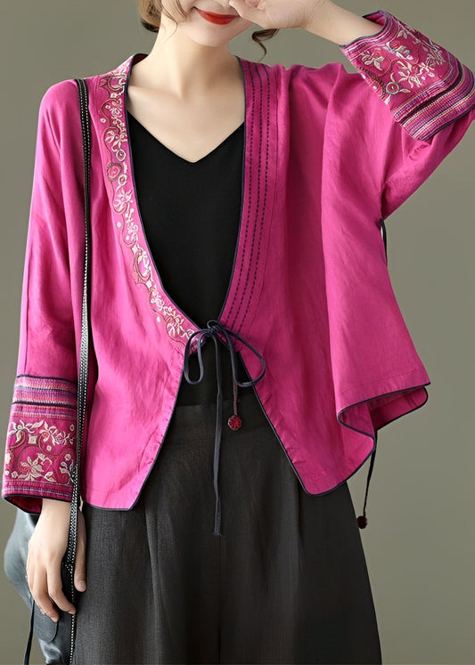 Sofia - Elegant Blus med Finstickad Detalj för Kvinnor