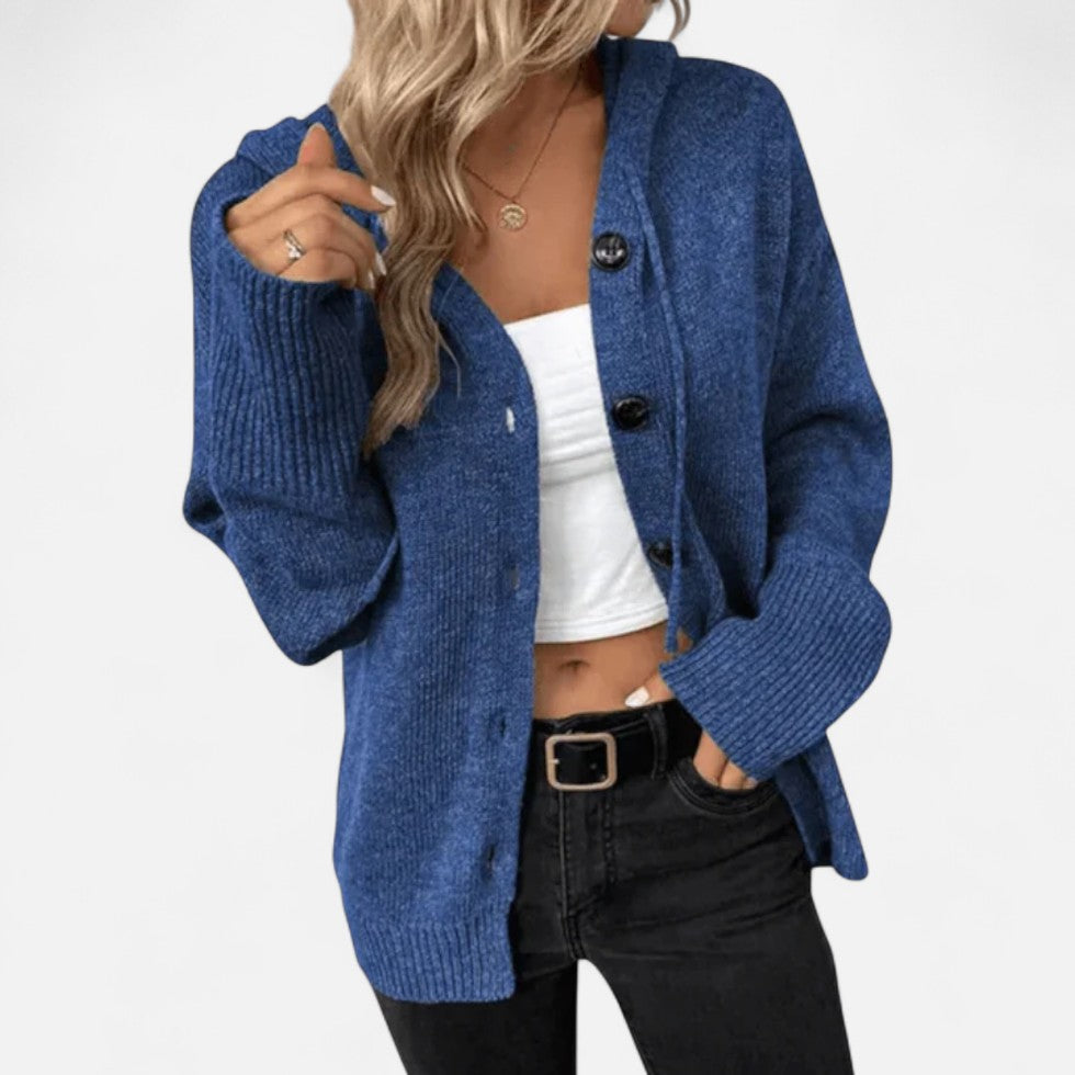 Cardigan med knaplukning