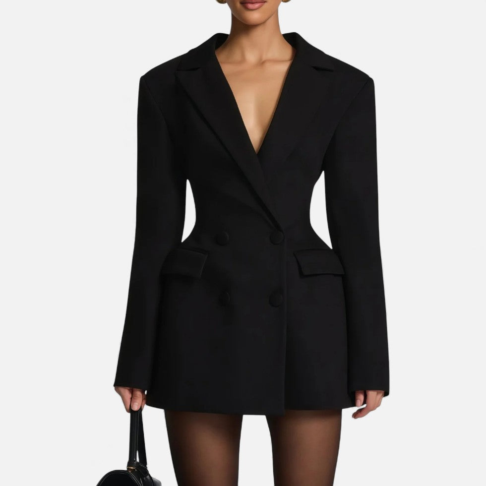 Elegant blazer mini kjole kvinder