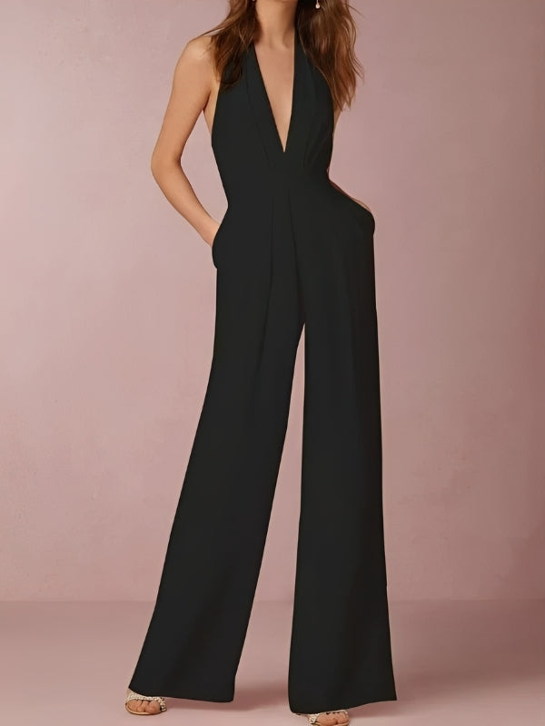 Vera - Chic Jumpsuit med Långt Ben för Kvinna