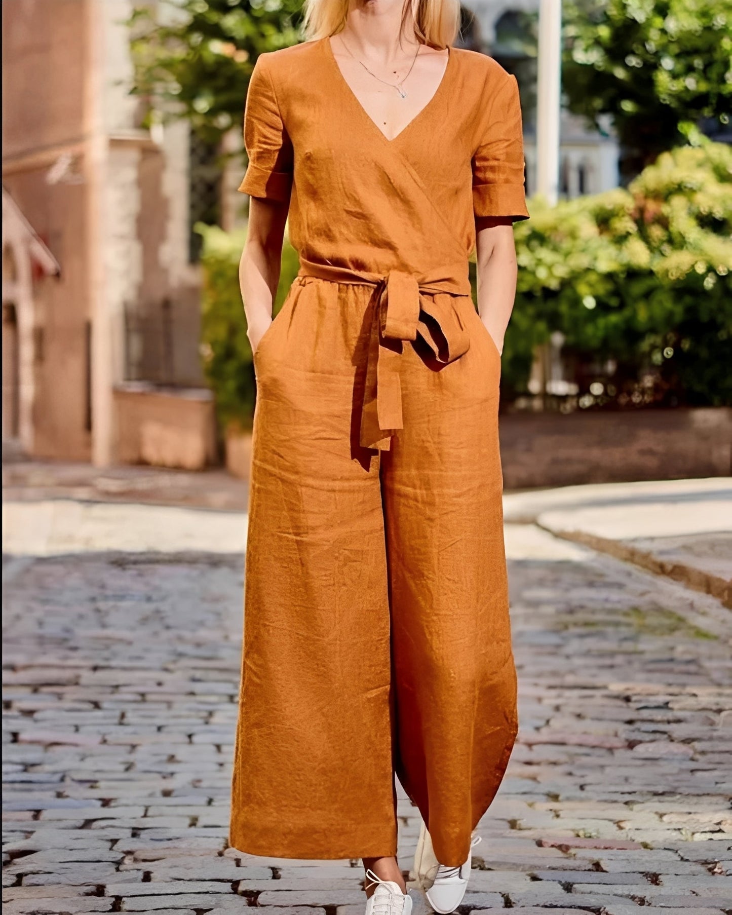 Sofia - Elegant Jumpsuit med Midja för Kvinnor