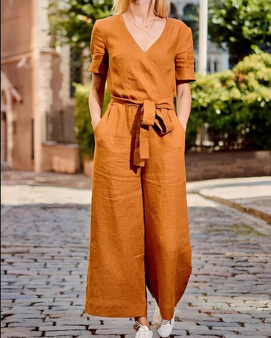 Sofia - Elegant Jumpsuit med Midja för Kvinnor