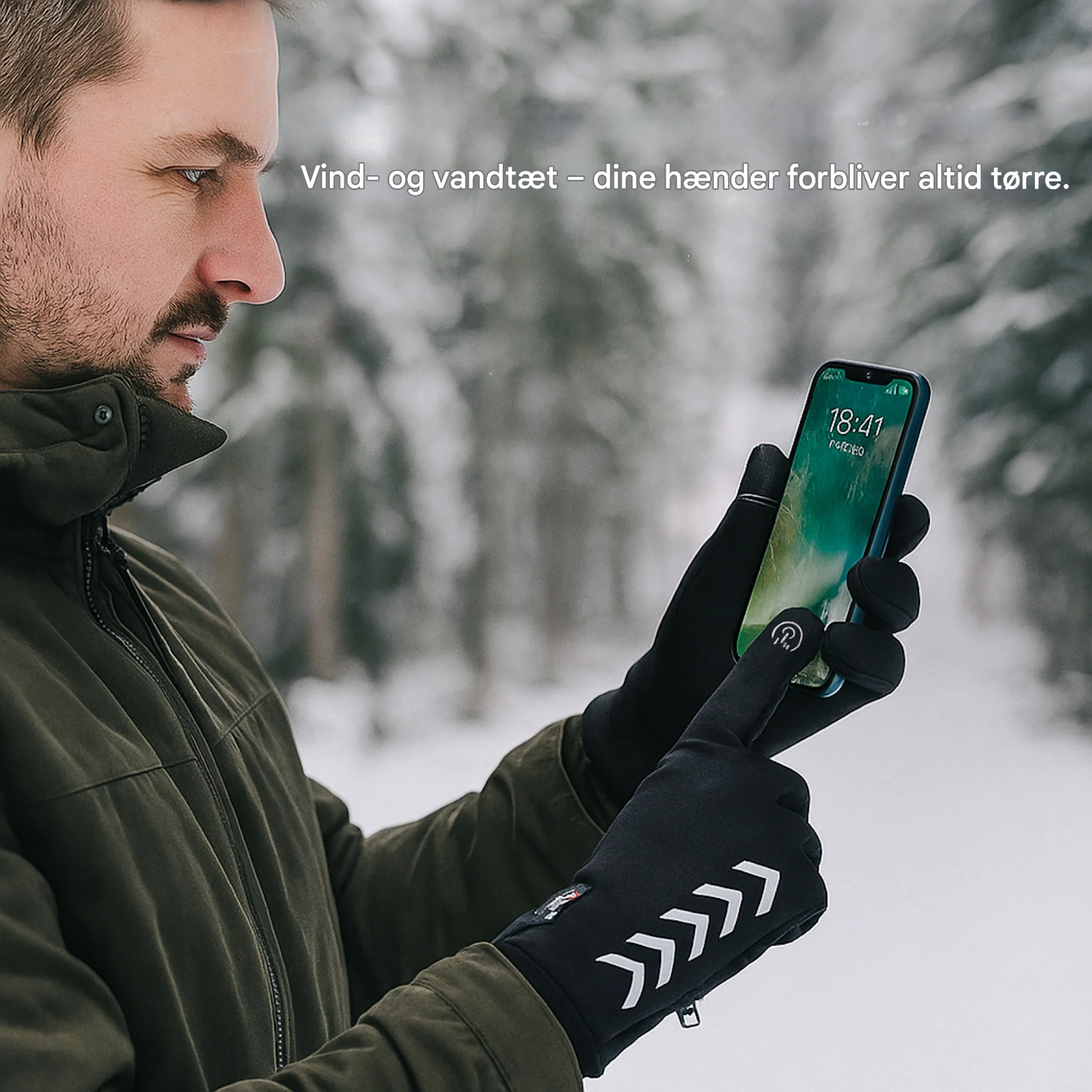 VarmNord – Thermo-handsker vandtætte | Touchscreen-kompatible skridsikre | Til vinter, udendørs & hverdag