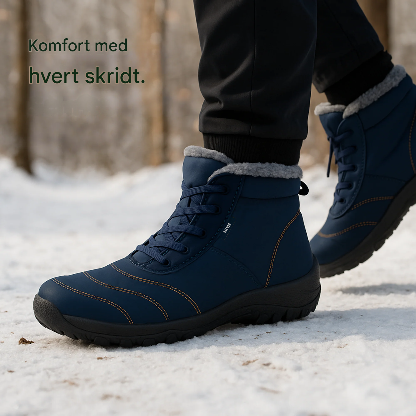 VarmNord – Barfuß vinterstøvler | vandtætte fleece-forede | skridsikre & bred tåboks | sund holdning om vinteren