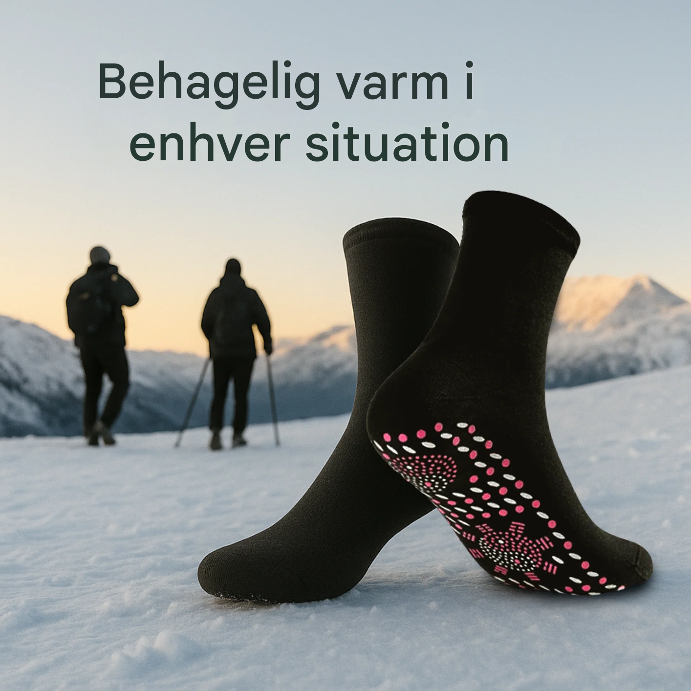 VarmNord – Termosokker til kvinder mod kolde fødder | Selvvarmende & skridsikre | Til vinter, hjemme, søvn & afslappede aftener