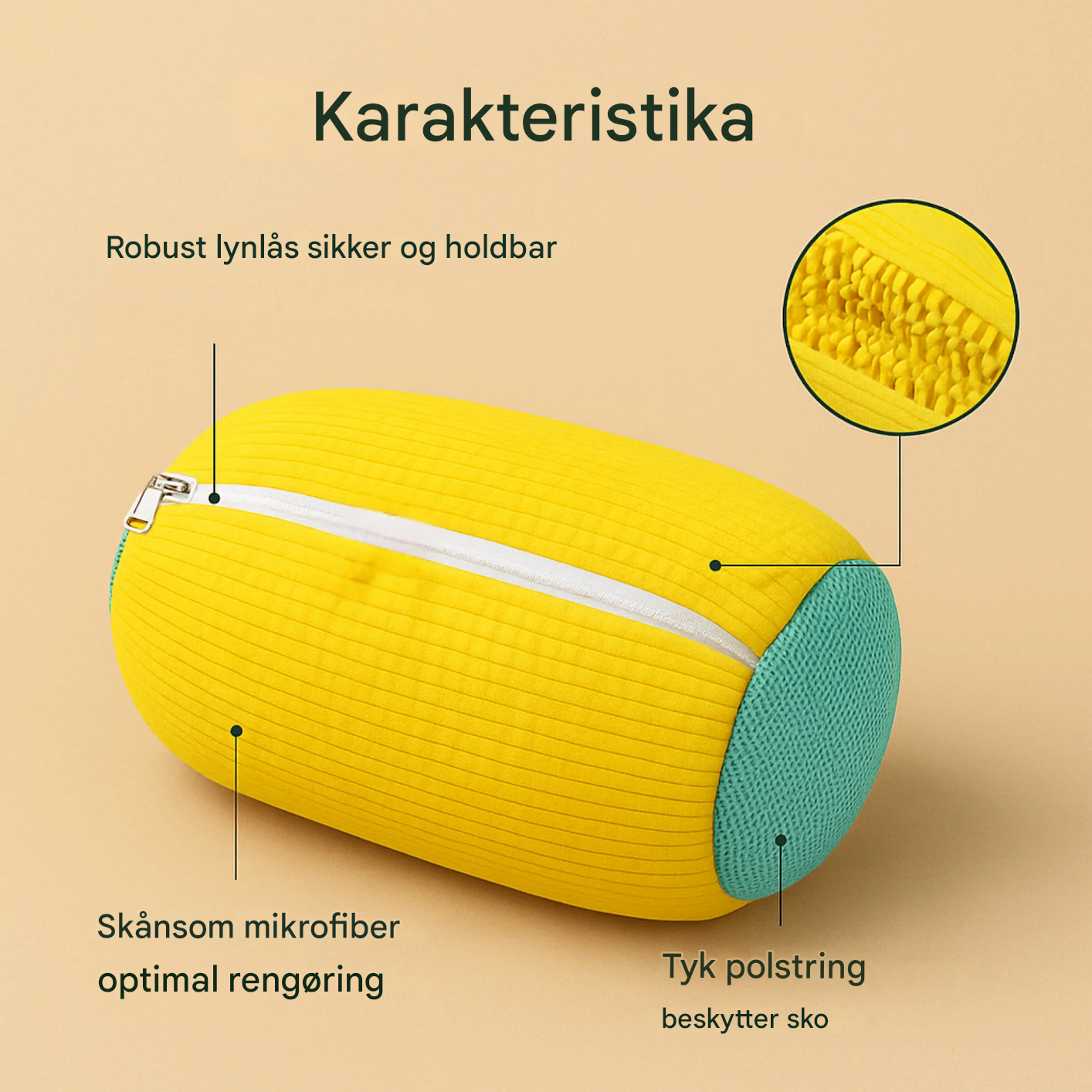 VarmNord - sko rengøringspose vaskemaskine | Mild rengøring & beskyttelse i centrifuge | Til sneakers & hverdagsko