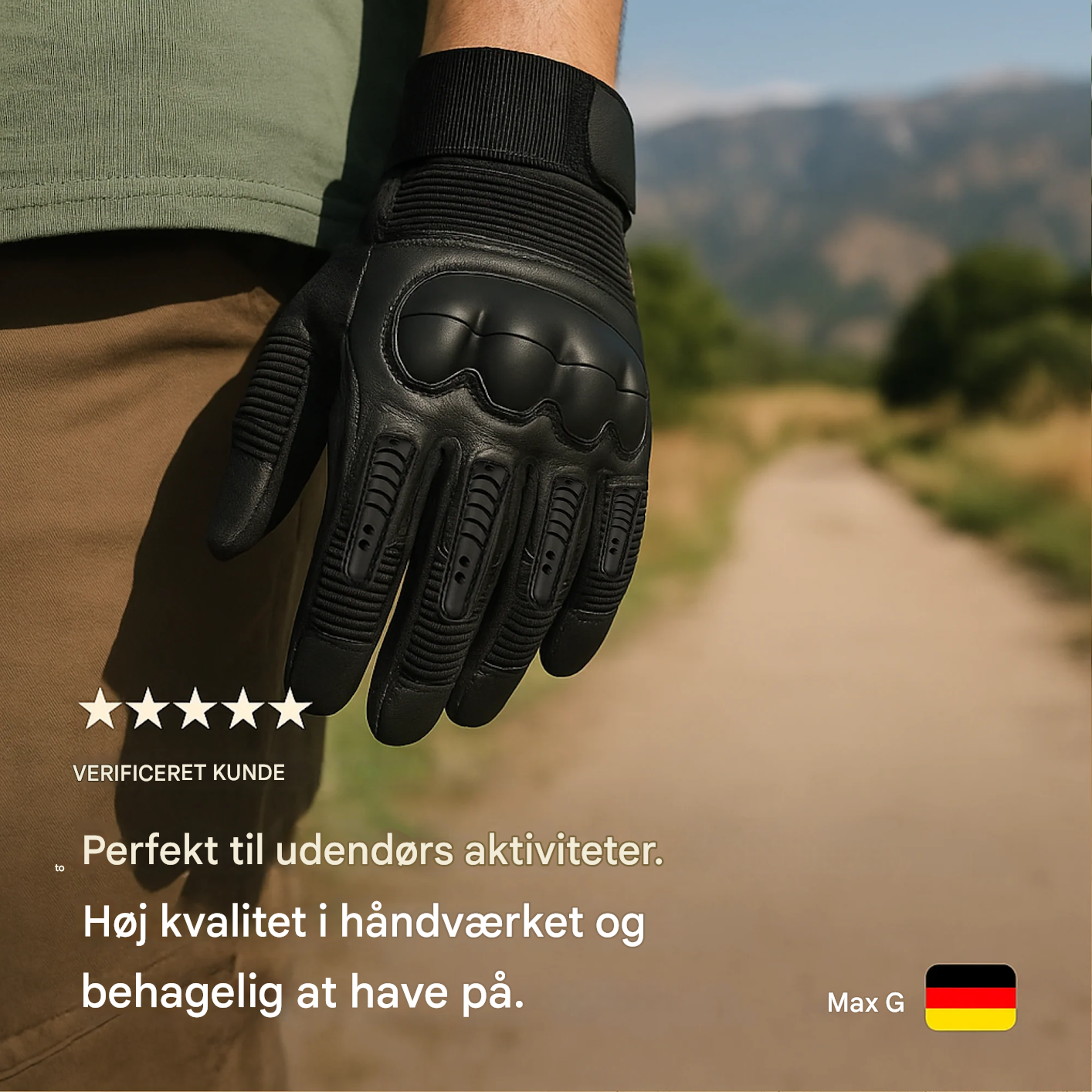 VarmNord Natur – Outdoor Handsker | skridsikre ankelsbeskyttelse | åndbar & Touchscreen-kompatibel | Håndværk, Motorcykel, Udendørs