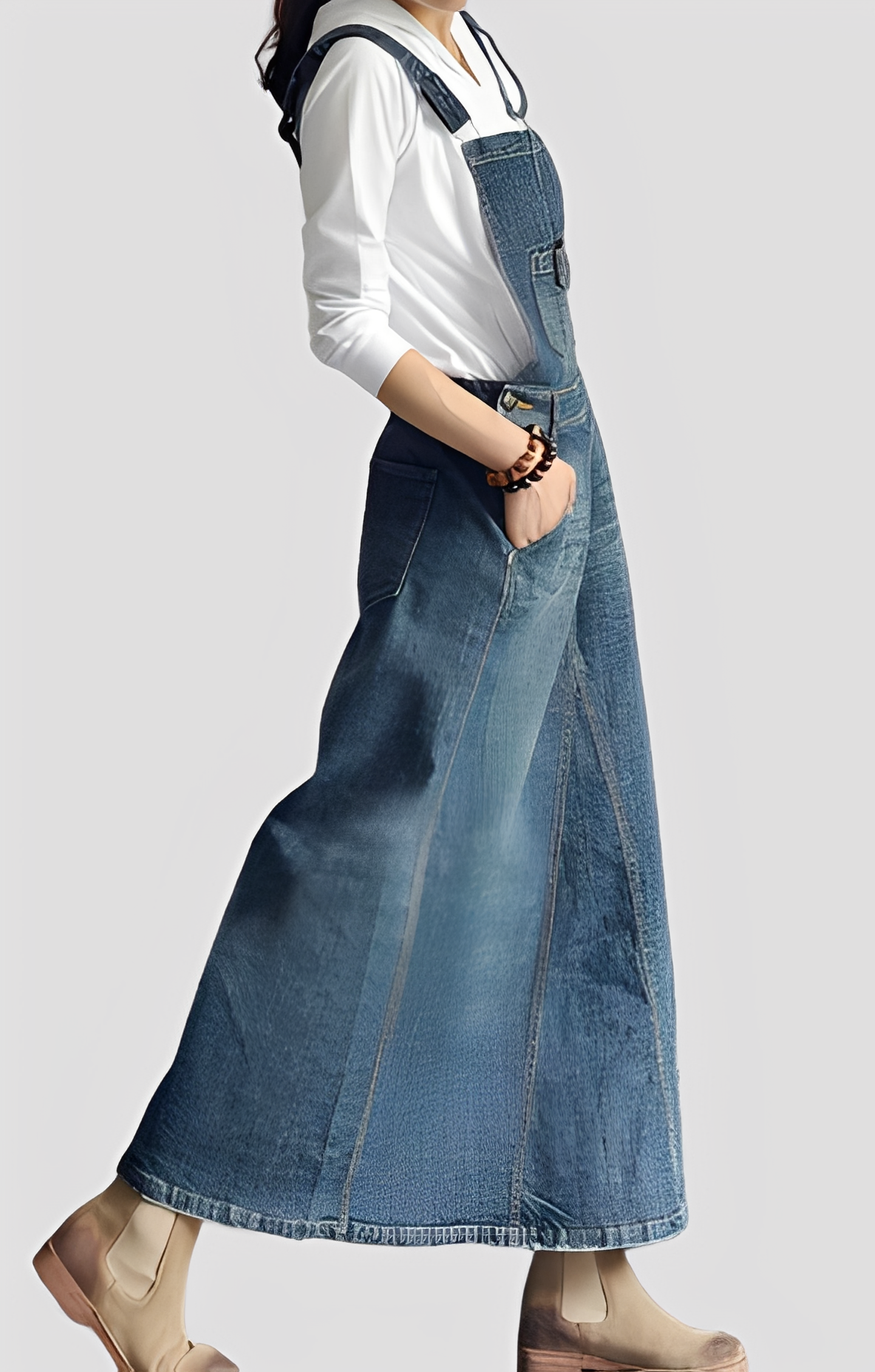 Mira - Trendigt Denim-Overall för Kvinnor