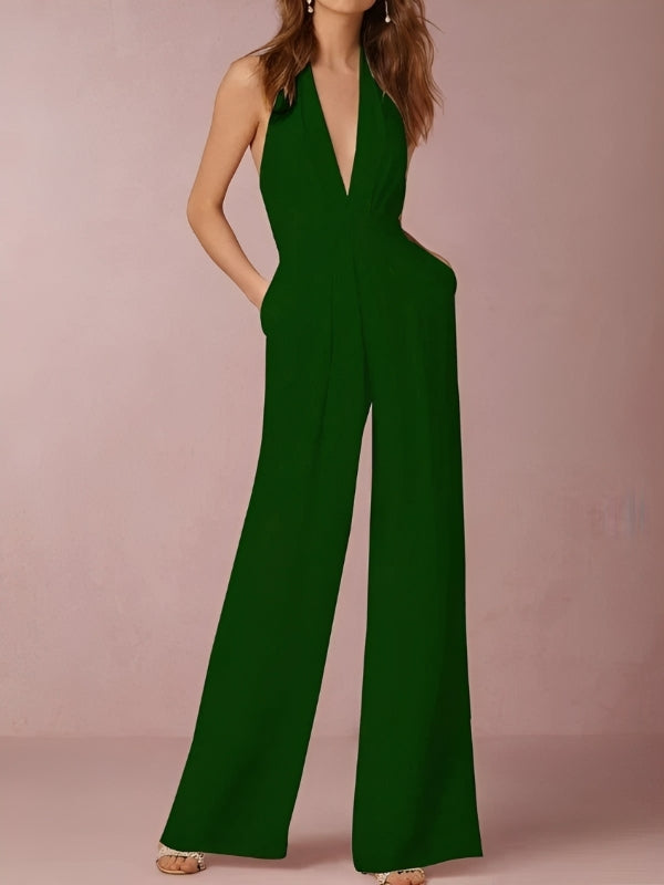 Vera - Chic Jumpsuit med Långt Ben för Kvinna
