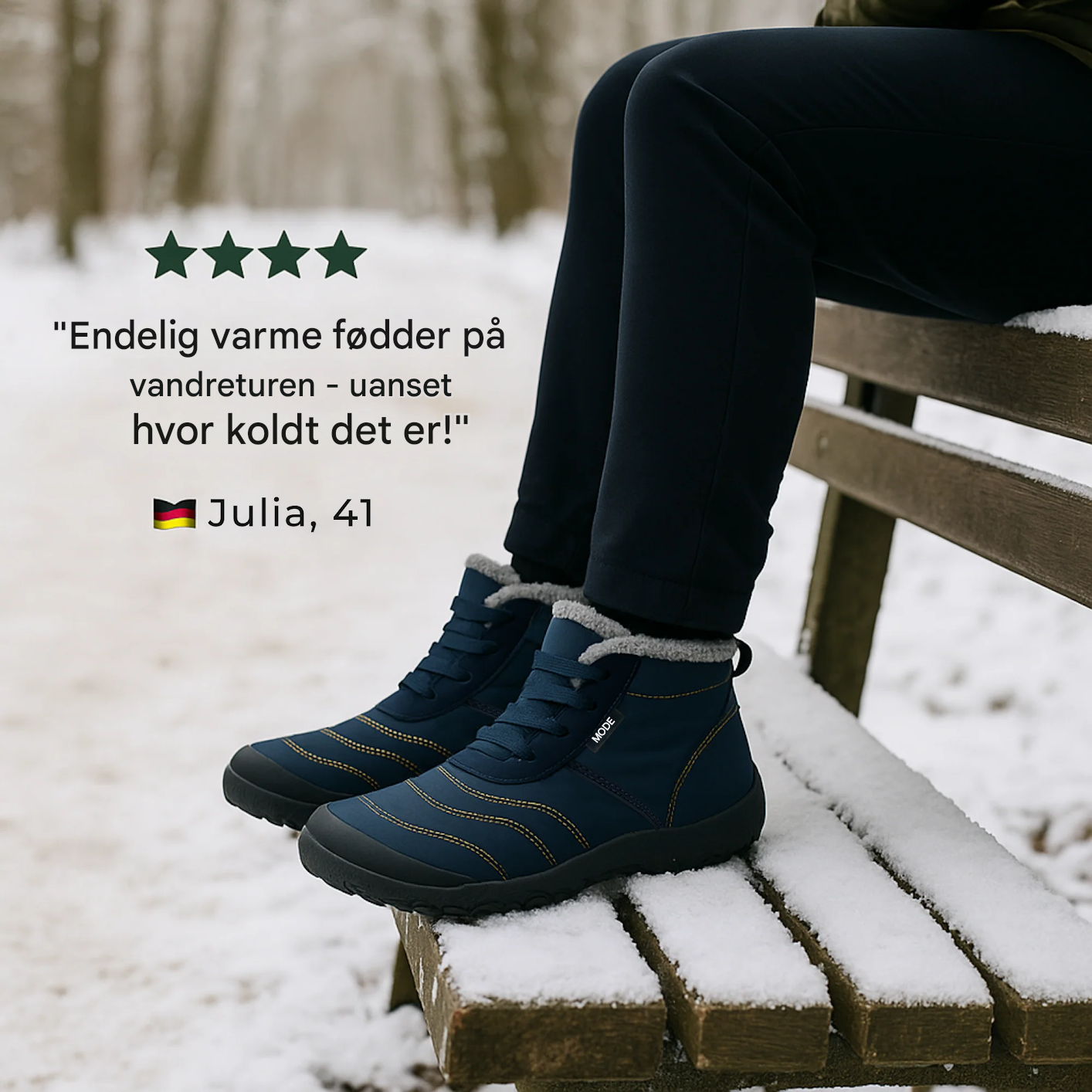 VarmNord – Barfuß vinterstøvler | vandtætte fleece-forede | skridsikre & bred tåboks | sund holdning om vinteren