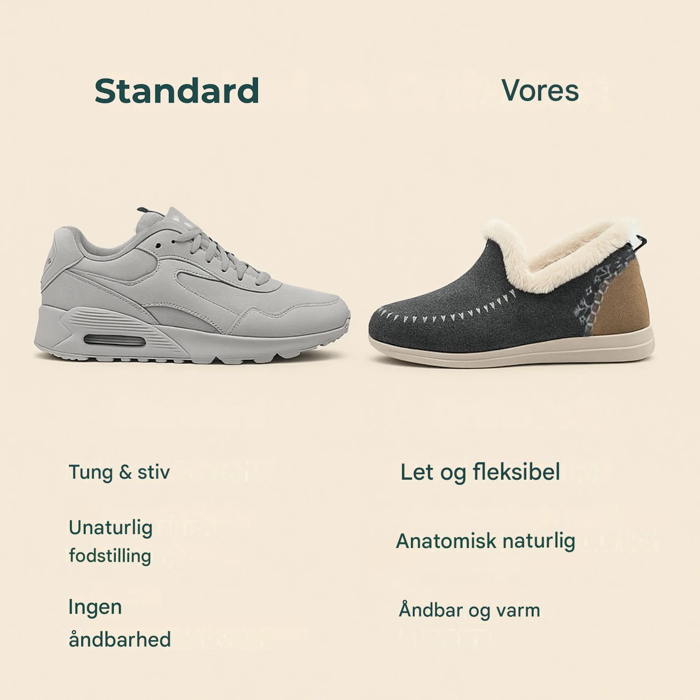 VarmNord – Komfortsko skridsikre | Plysforing & ortopædisk | Til hjemmet & hverdag