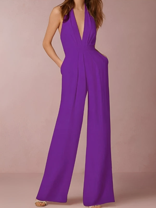 Vera - Chic Jumpsuit med Långt Ben för Kvinna
