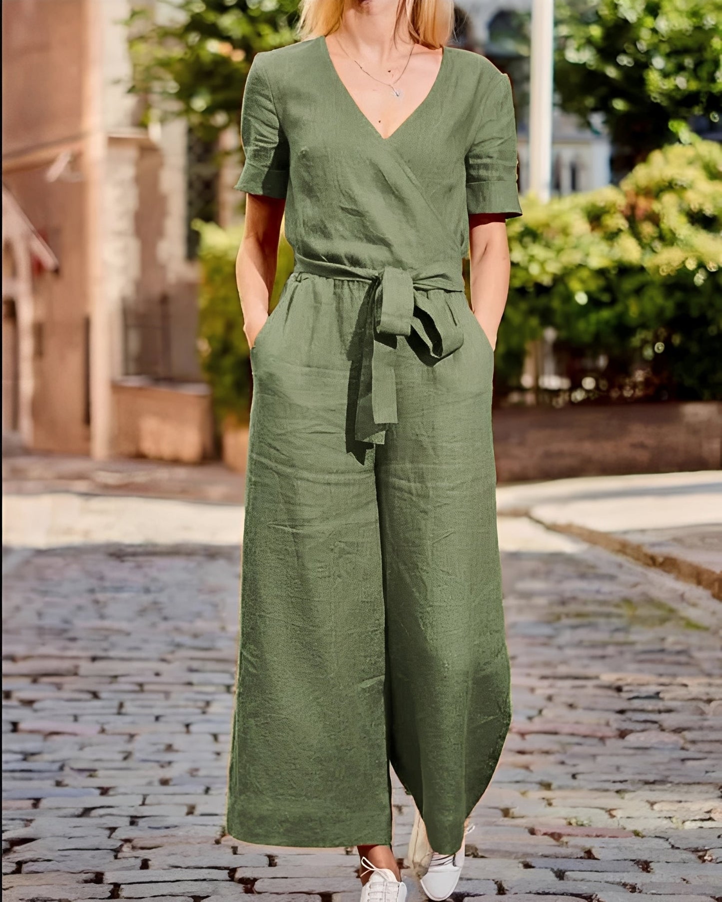 Sofia - Elegant Jumpsuit med Midja för Kvinnor