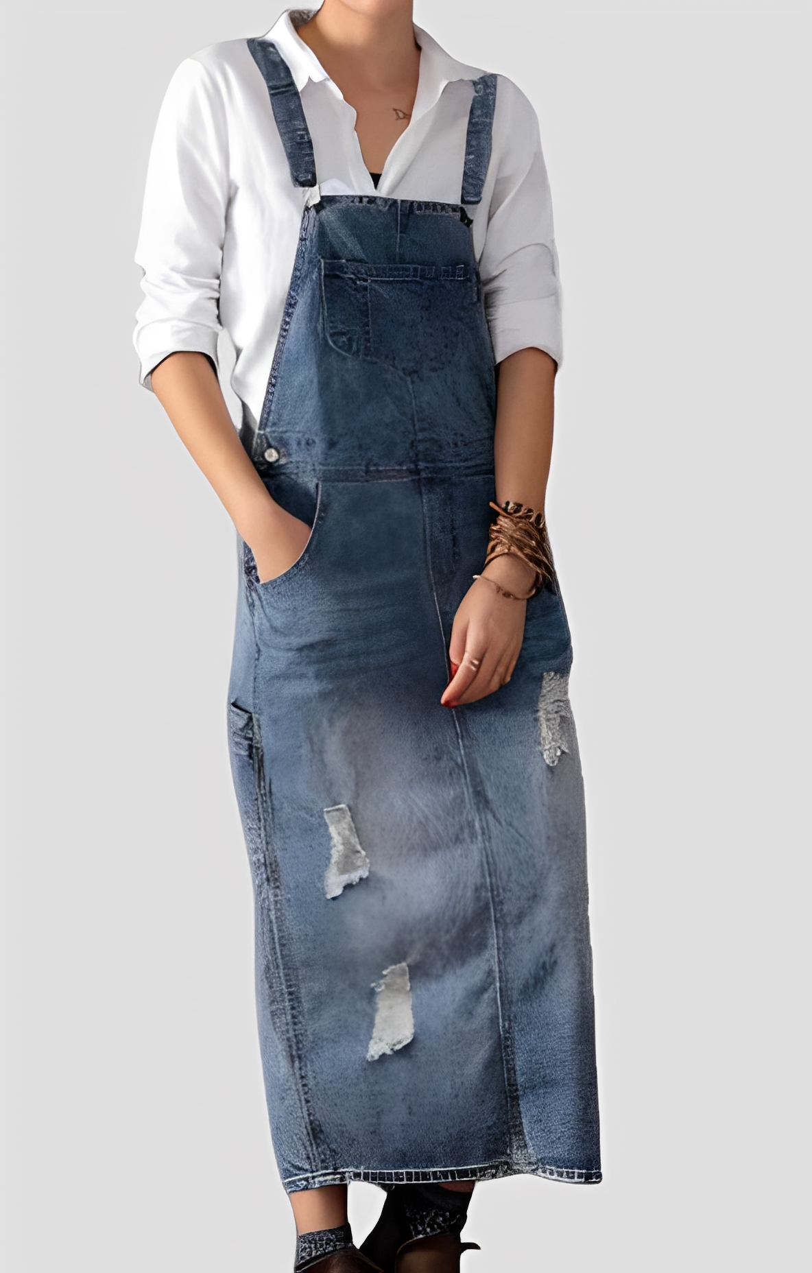 Mira - Trendigt Denim-Overall för Kvinnor