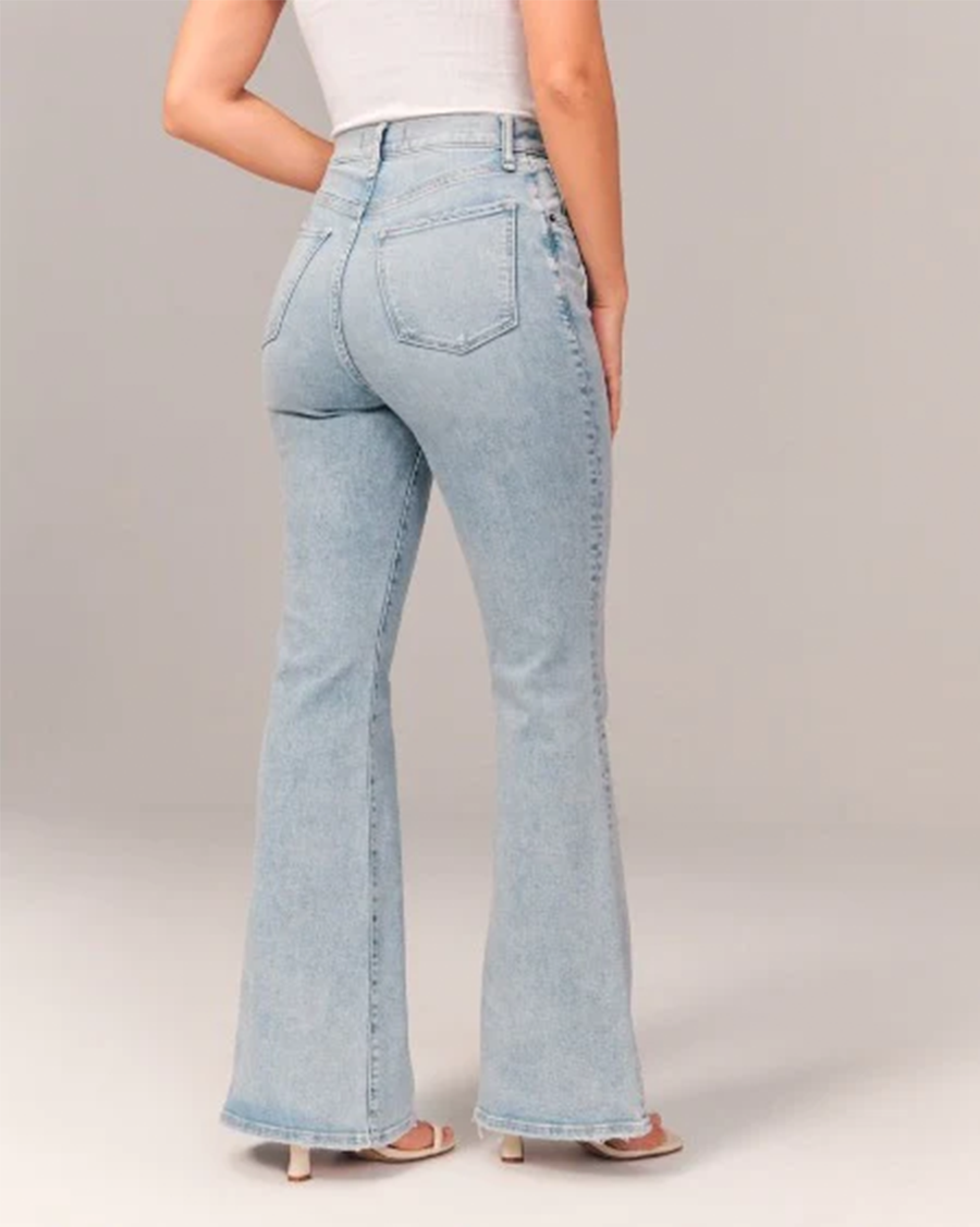 Elegante Flared Jeans med Høj Talje – Skab Dit Look