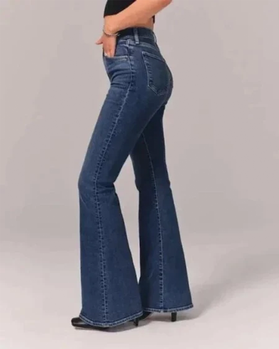 Elegante Flared Jeans med Høj Talje – Skab Dit Look