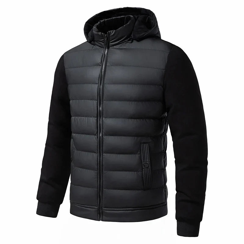 Hoodiejacka för män med lång ärm