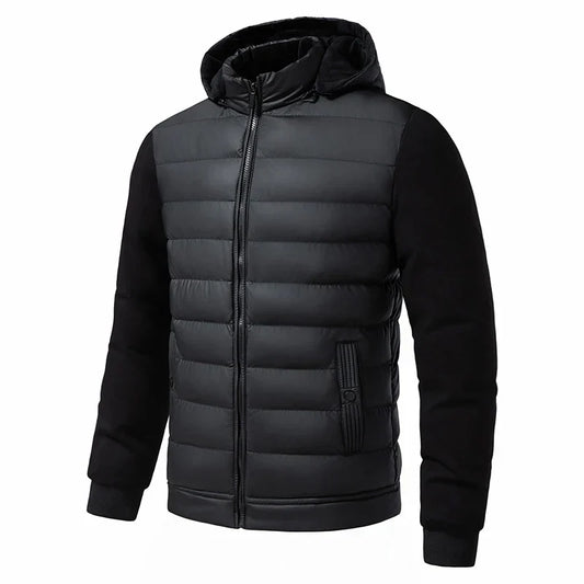 Hoodiejacka för män med lång ärm