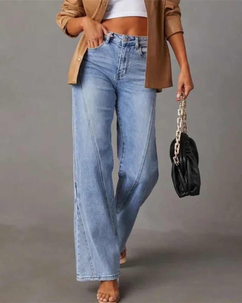 Jeans Dame – Bred skåret til moderne og afslappet stil