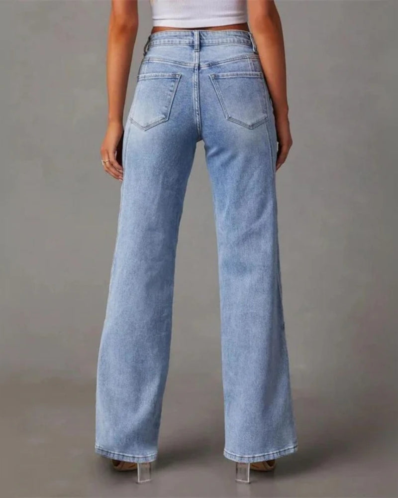 Jeans Dame – Bred skåret til moderne og afslappet stil
