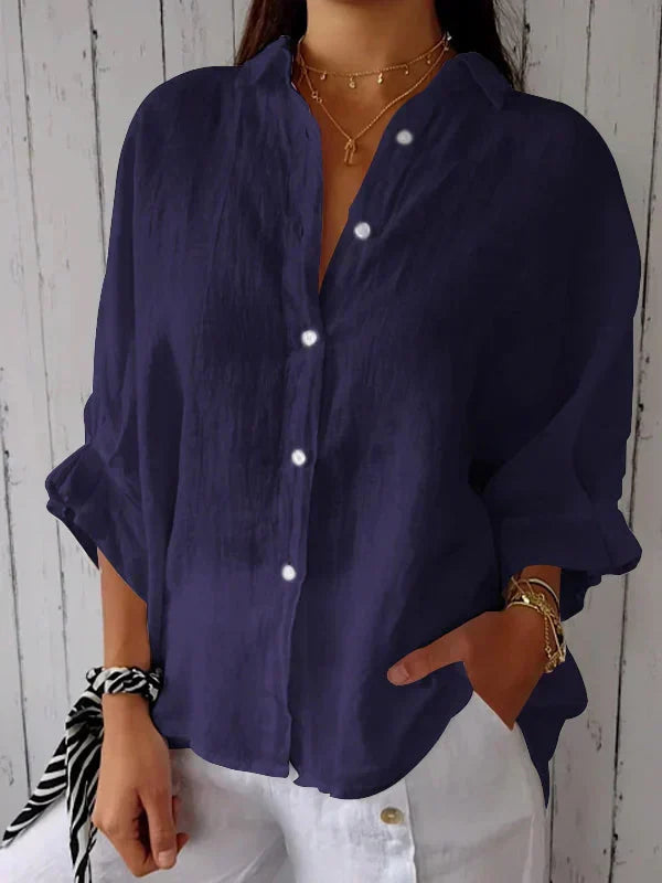 Era - Elegant och tidlös blus med knapplista
